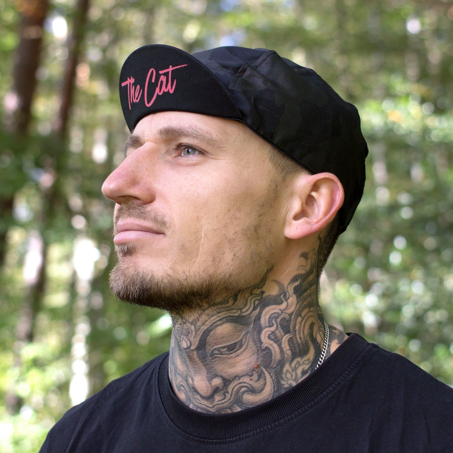 Cycling Cap - The Cat | BLACK CAMO