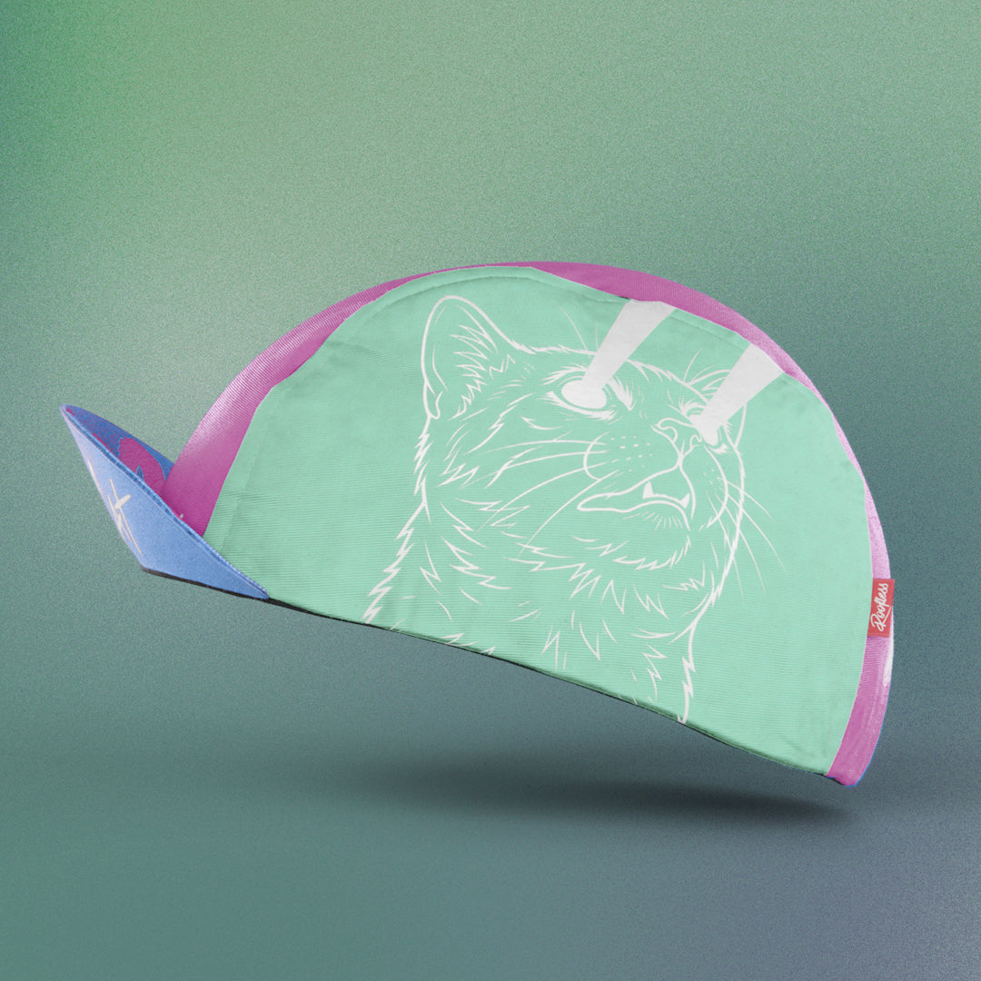 Cycling Cap - Laser&Pizza - Blue