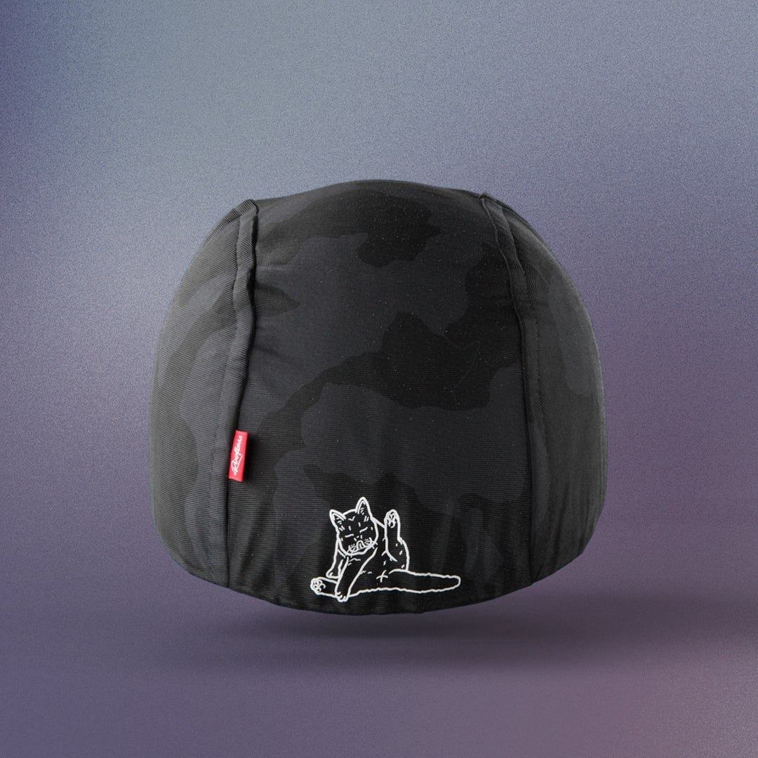 Cycling Cap - The Cat | BLACK CAMO