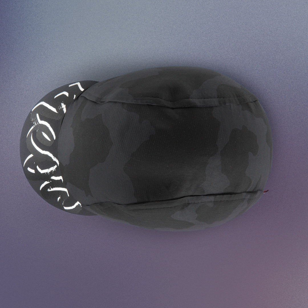 Cycling Cap - The Cat | BLACK CAMO