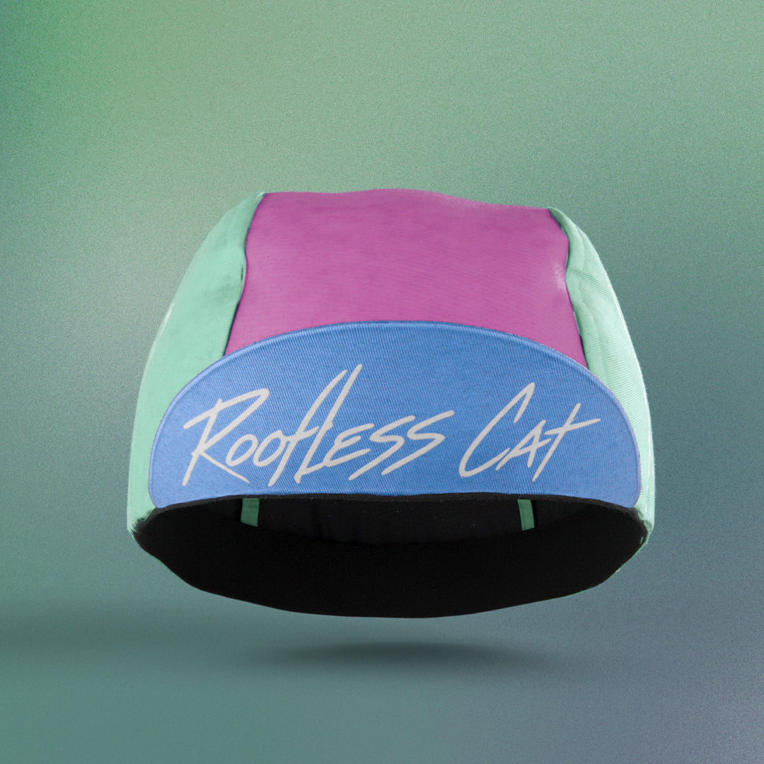 Cycling Cap - Laser&Pizza - Blue